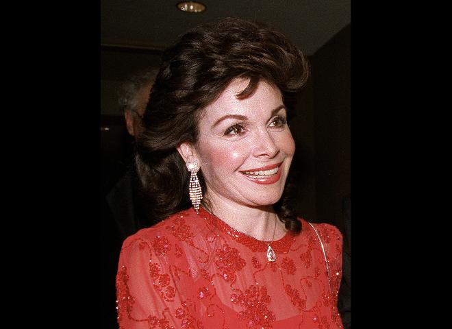 Actress and former Mickey Mouse Club member Annette Funicello arrives for the 15th annual Italian American Foundation dinner in Washington. Walt Disney Co. says, Monday, April 8, 2013, that Funicello, also known for her beach movies with Frankie Avalon, has died at age 70.