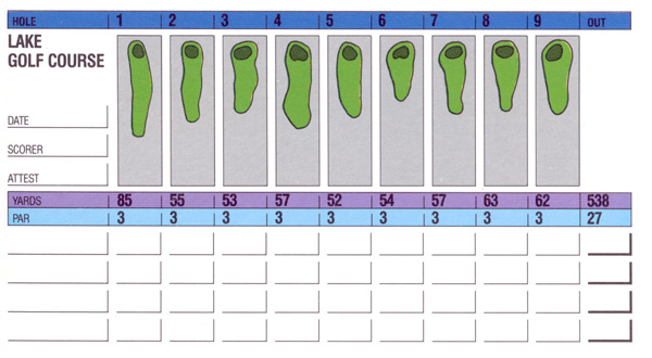 Score Card - The Front Nine